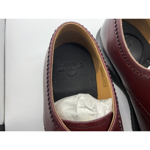 Dr Martens Women's Trulia Antique Temperly Shoes Cherry Red Black Size 7 NWOB - Picture 7 of 8